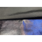 Kép 3/3 - Metál-gumis laminált táncruha anyag, fekete