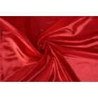 Kép 1/2 - Piros pöttyös színes metál laminált táncruha anyag, fogás és színminta 30x30 cm