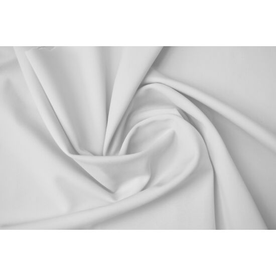 Fehér poliamid elasztán fürdőruha anyag, matt, 200 gr, fogás és színminta 30x30 cm