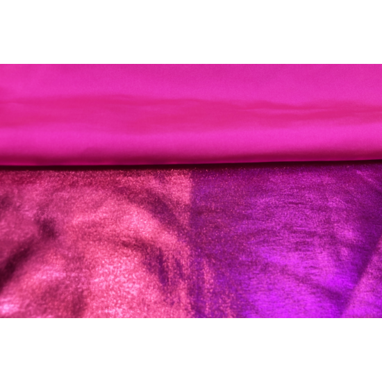 Metál-gumis laminált táncruha anyag, pink