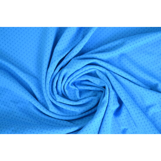 Ocean Blue lyukacsos fitneszruha anyag, fogás és színminta 30x30 cm