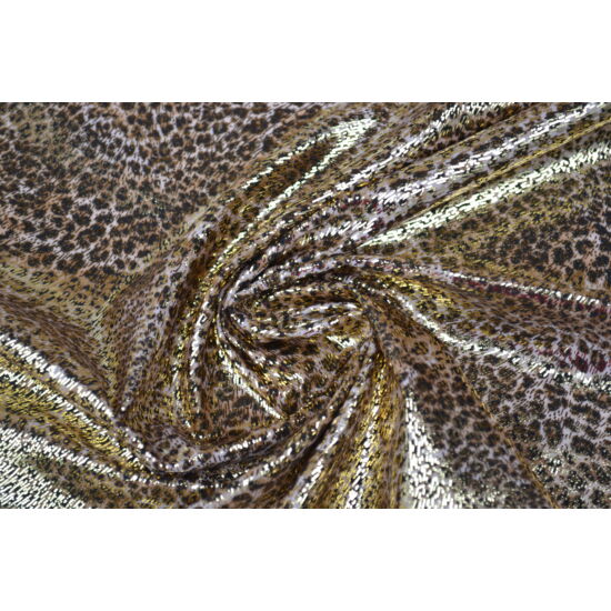 Ocelot arany laminált táncruha, fogás és színminta 30x30 cm