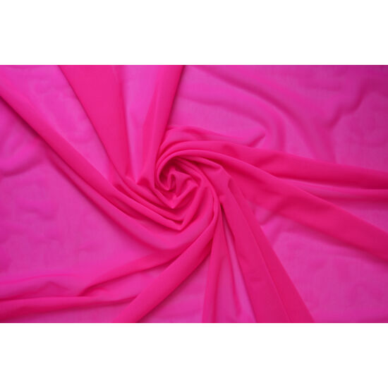 Pink poliamid elasztán necc anyag