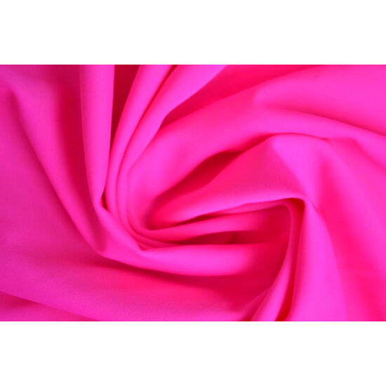 Pink poliamid elasztán fürdőruha anyag, fényes, 170 gr, fogás és színminta 30x30 cm