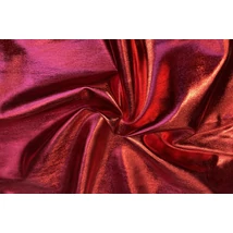 Metál-gumis laminált táncruha anyag, carminio