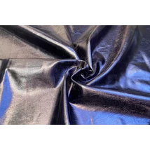 Metál-gumis laminált táncruha anyag, fekete