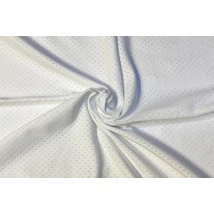 Fehér lyukacsos fitneszruha anyag