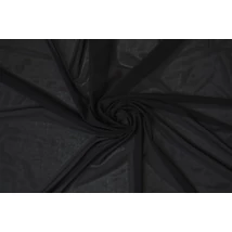 Fekete poliamid elasztán necc anyag, fogás és színminta 30x30 cm Fekete poliamid elasztán necc anyag, fogás és színminta 30x30 cm