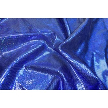 Prussia-kék hologramos táncruha anyag
