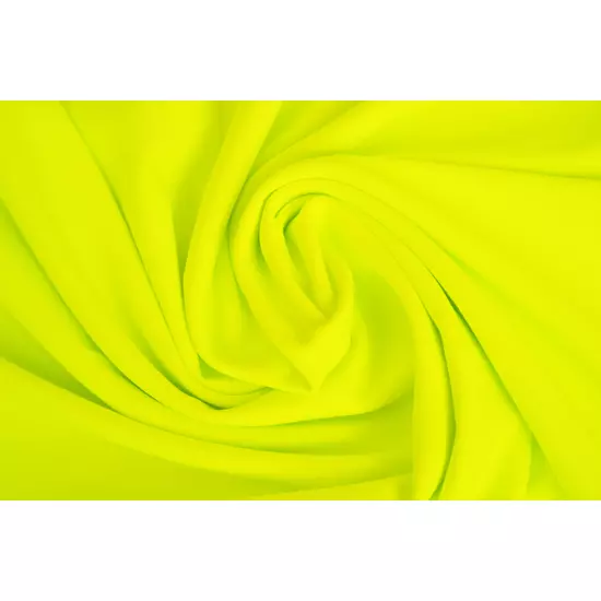 2117 Yellow fluo mikroszálas (mikrofibra) fitneszruha anyag, 290 gr
