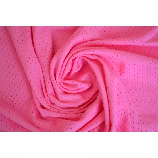 Rosa shocking lyukacsos fitneszruha anyag, fogás és színminta 30x30 cm